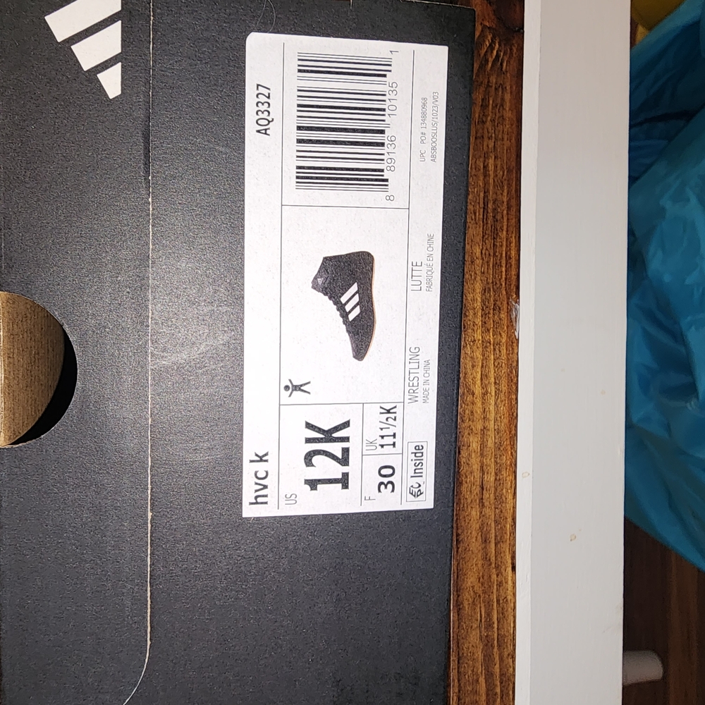 Adidas Black Wrestling Shoes Box